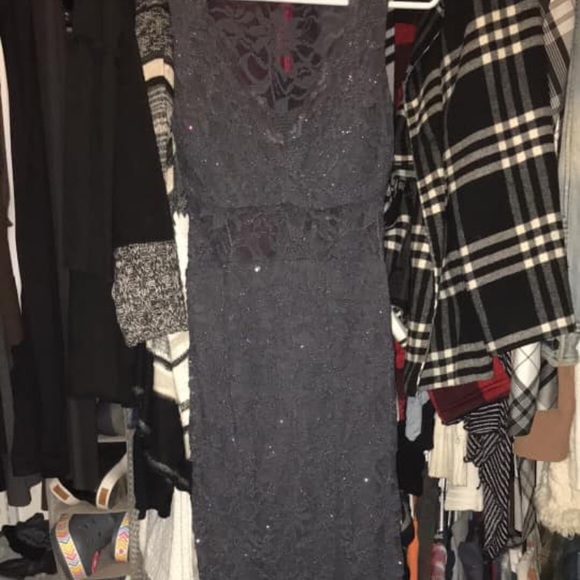 Navy blue prom dress - Picture 4 of 4